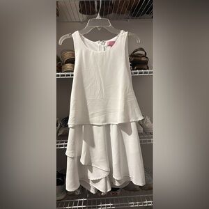 Elegant White Layered romper